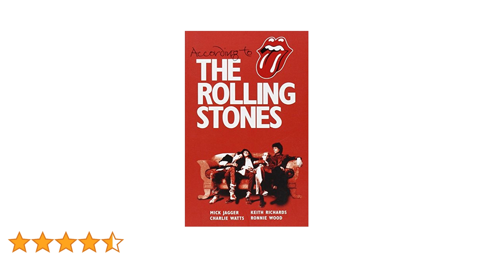大型本『According to The Rolling Stones』英語版 According to The Rolling Stones: Jagger, Mick, Richards